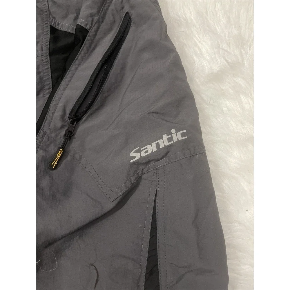 SANTIC cycling shorts Mens 4X black lined lightweight